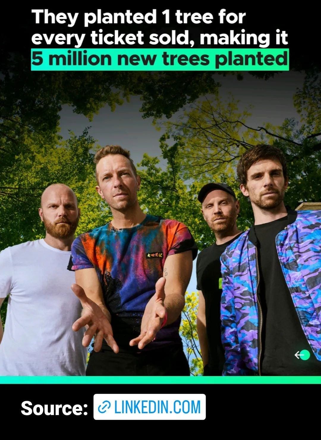 Coldplay je prvi bend koji je objavio 